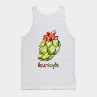 Heartichoke Pun Painting Tank Top